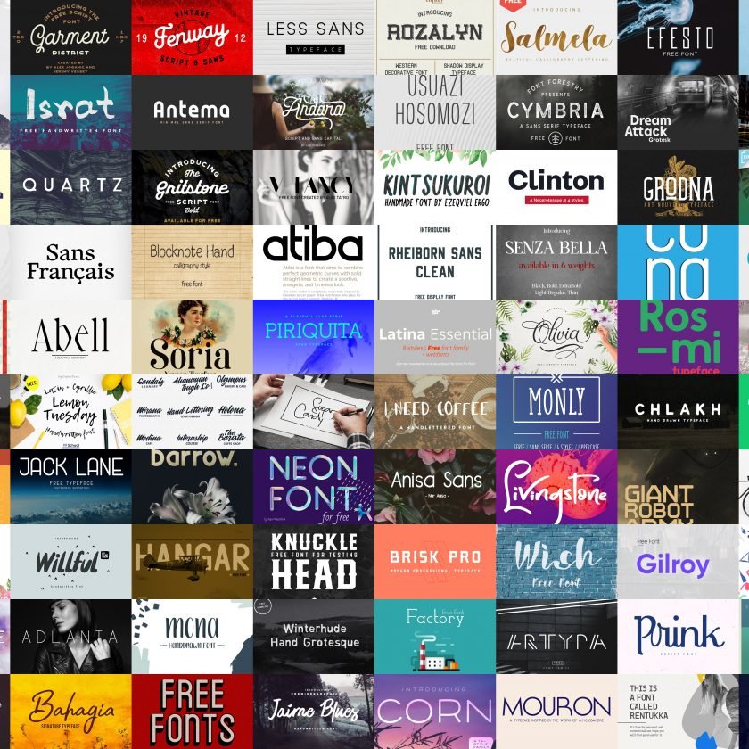 100 Greatest Free Fonts for 2018 - Tuts and Reviews - tutsandreviews.com